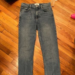 Reformation Liza high rise straight jeans size 28